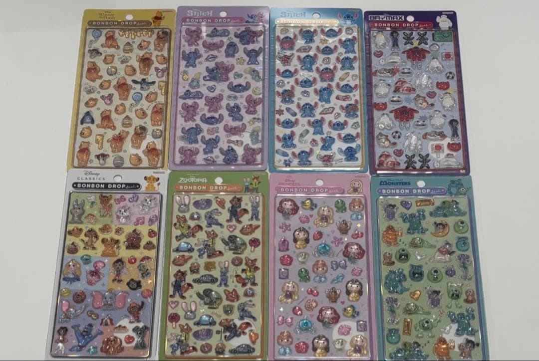 【正規品】 ディズニー 第二弾 ボンボンドロップシール 全8種【24時間内発送】