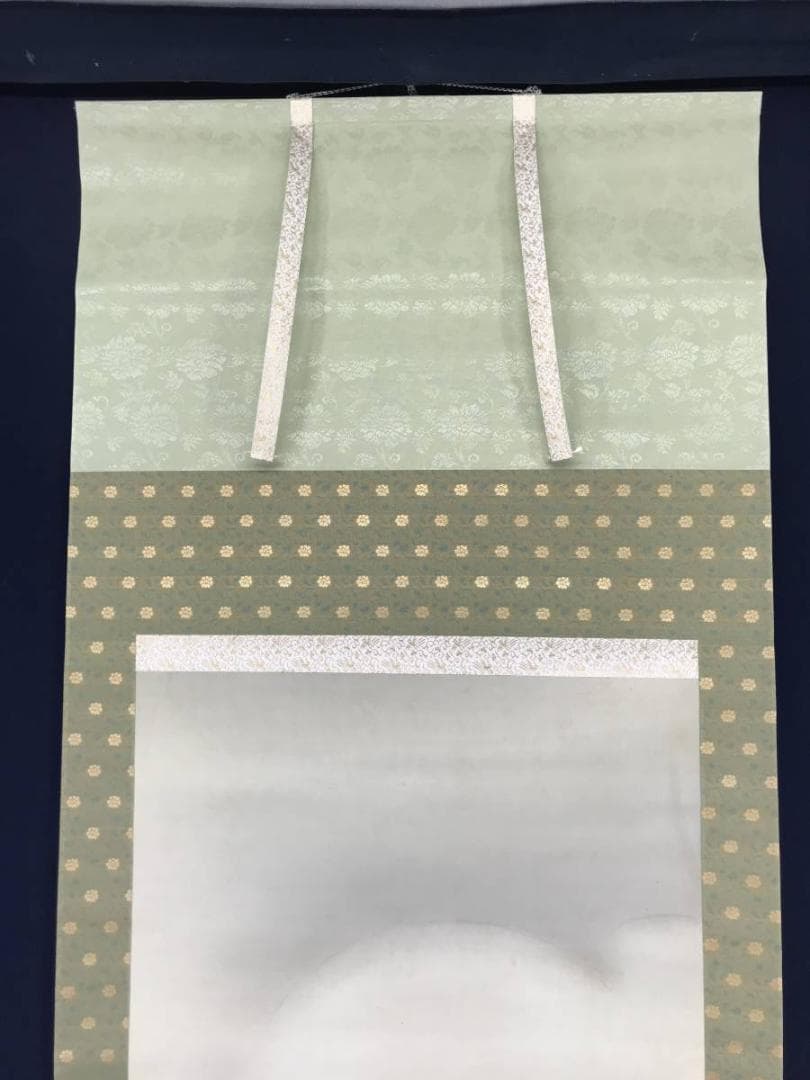 秀穂/山水図/雪中山水図/雪中鳥撃ち図/掛軸/名家伝来/AB-945