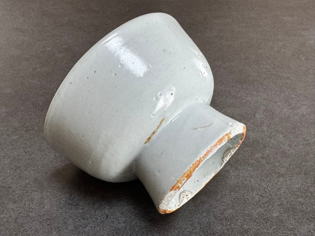 李朝　白磁台鉢