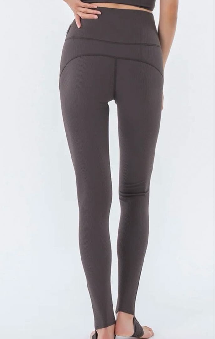 ベーシックリブトレンカレギンス　LL