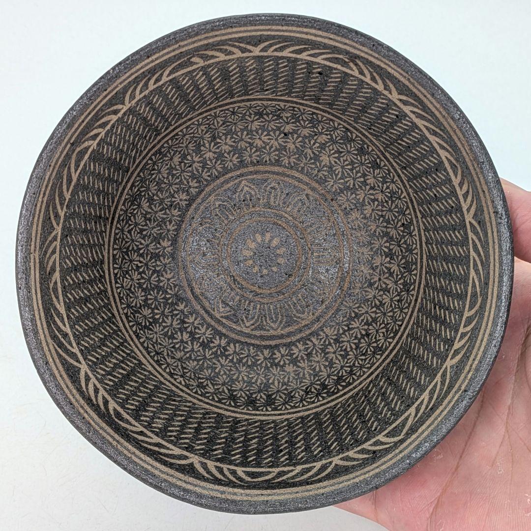 新羅窯 柳孝雄 新羅土器茶盌 共箱 抹茶碗 抹茶茶碗 茶道具 茶器 食器 在銘