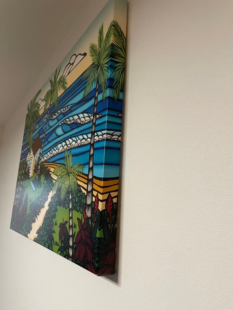 大判！ヘザーブラウンジクレーキャンバス絵画☆100枚限定・希少！横81cm!