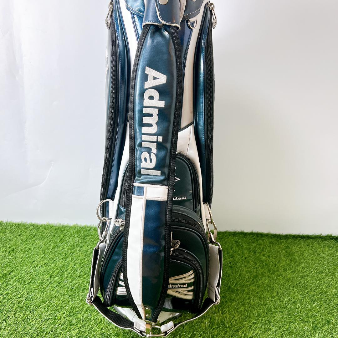 Admiral アドミラル ゴルフ キャディバッグ 5分割 カート型 エナメル