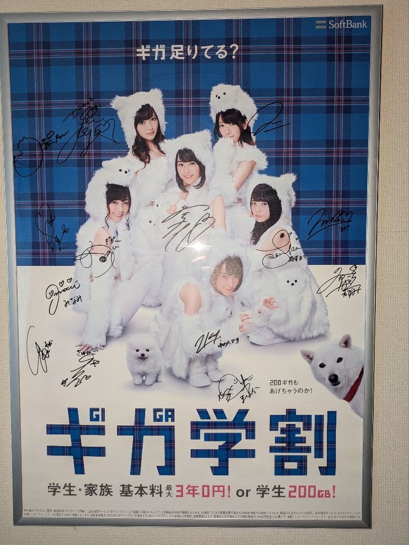 【週末限定セール】乃木坂　直筆サイン入りポスター