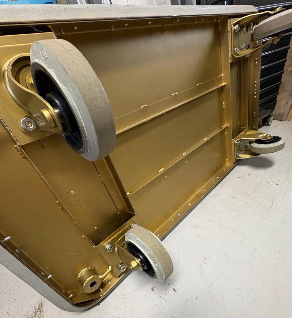 ブラスハンガー　バゲージカート　真鍮