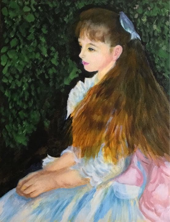 油絵「　イレーヌ嬢　」模写　F6号