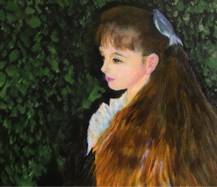 油絵「　イレーヌ嬢　」模写　F6号