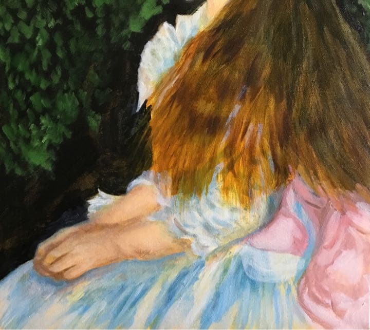 油絵「　イレーヌ嬢　」模写　F6号