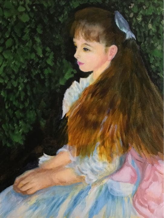 油絵「　イレーヌ嬢　」模写　F6号