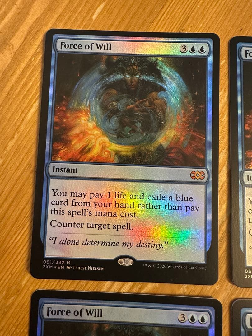 意志の力 Force of Will 英語 foil 4枚 2XM