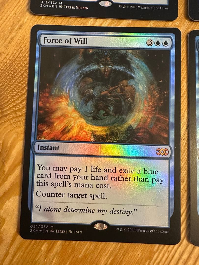 意志の力 Force of Will 英語 foil 4枚 2XM