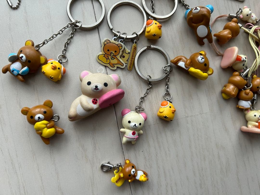 リラックマ　コリラックマ　キイロイトリ　ストラップ　伊藤園　おーいお茶