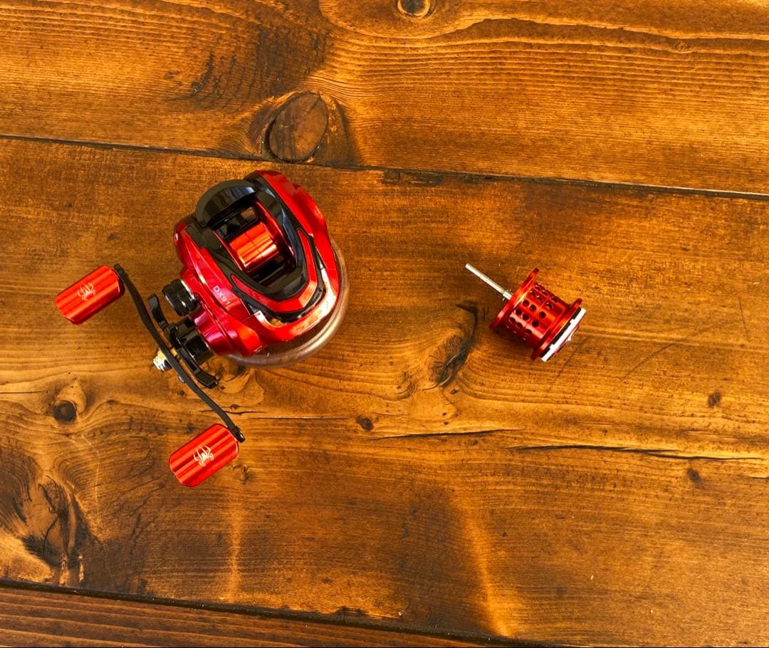 バス釣りセット　2ピースロッド　6ft バスロッド　ベイトロッド　カーボンロッド