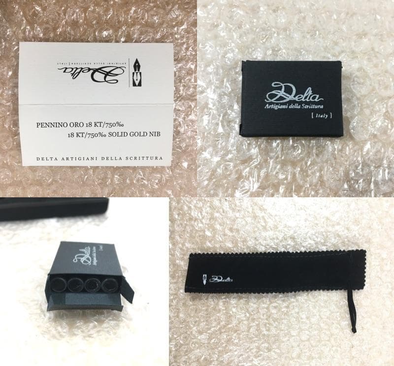 ○未使用品！ デルタ ドルチェビータ ミレニアム ミディアム M 万年筆 18金