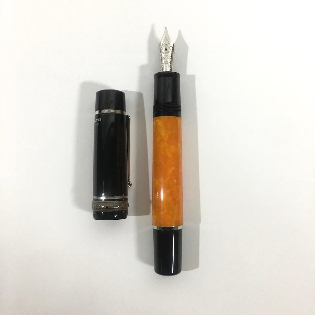 ○未使用品！ デルタ ドルチェビータ ミレニアム ミディアム M 万年筆 18金