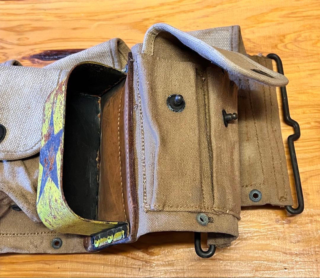 【実物！】当時物　米軍　米兵　WWⅡ BARマガジンベルト