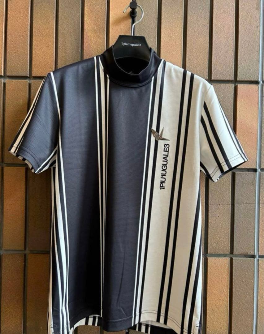 ウノピゥ 1PIU1UGUALE3 ゴルフ モックネック 黒GRT251 4