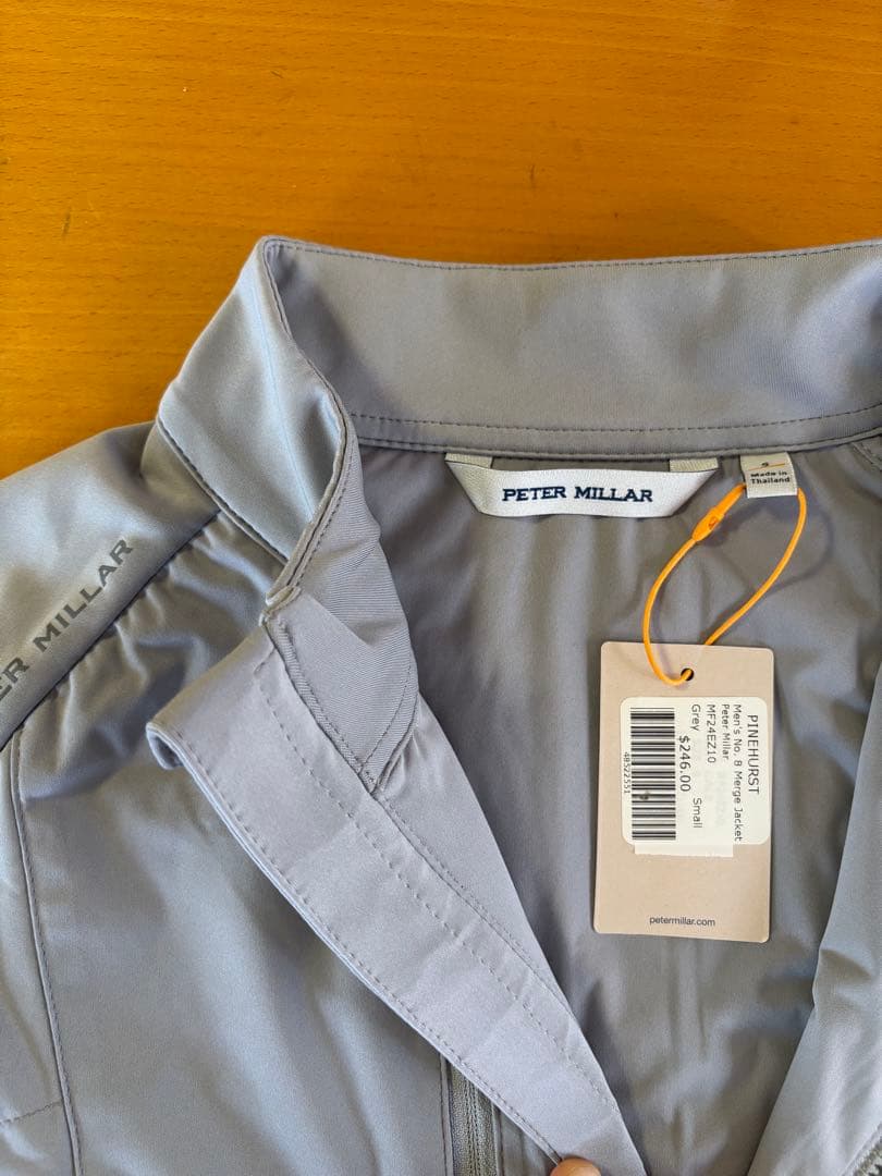 パインハースト　PETER MILLAR グレー ナイロンジャケット