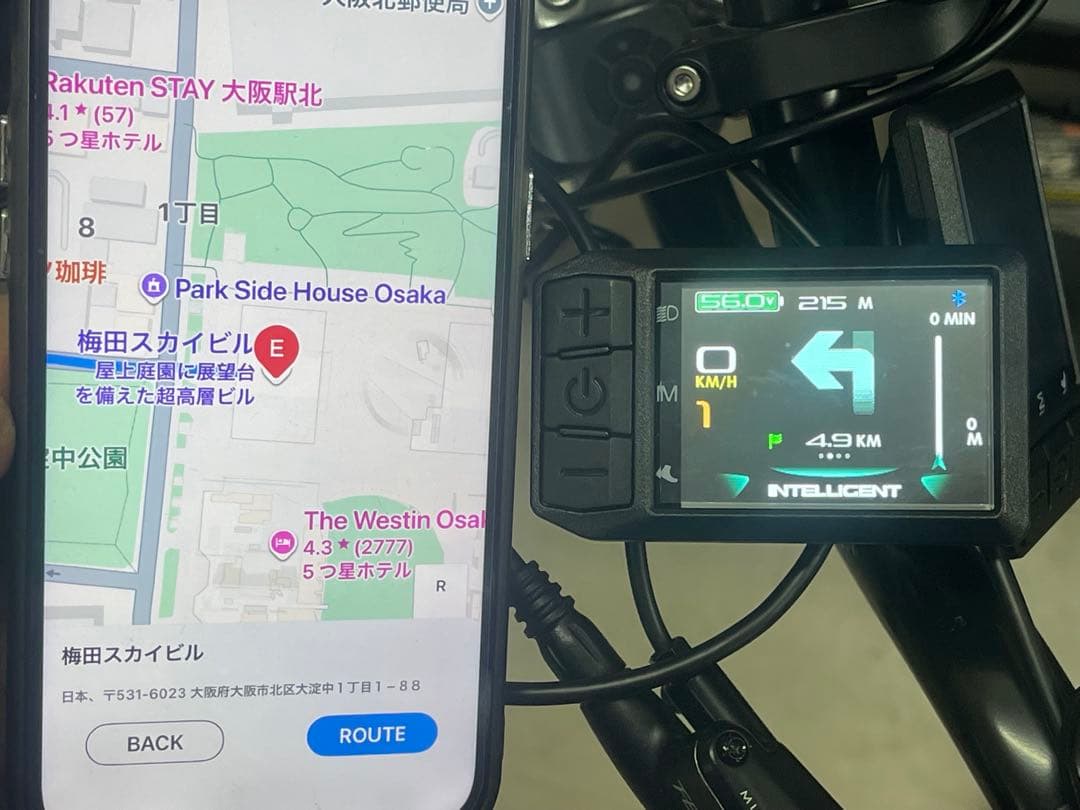 最新作★MATE-X カラー ディスプレイ アプリ連動 ナビ案内可能 41km