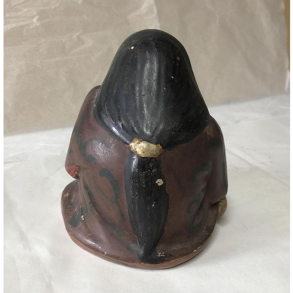 e1491 鵤幸右衛門 お福 高さ14cm 人形屋 幸右衛門 伏見人形 土人形