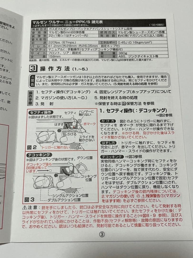 マルゼン　ワルサーPPK クラシック　ガスブローバック　6mm