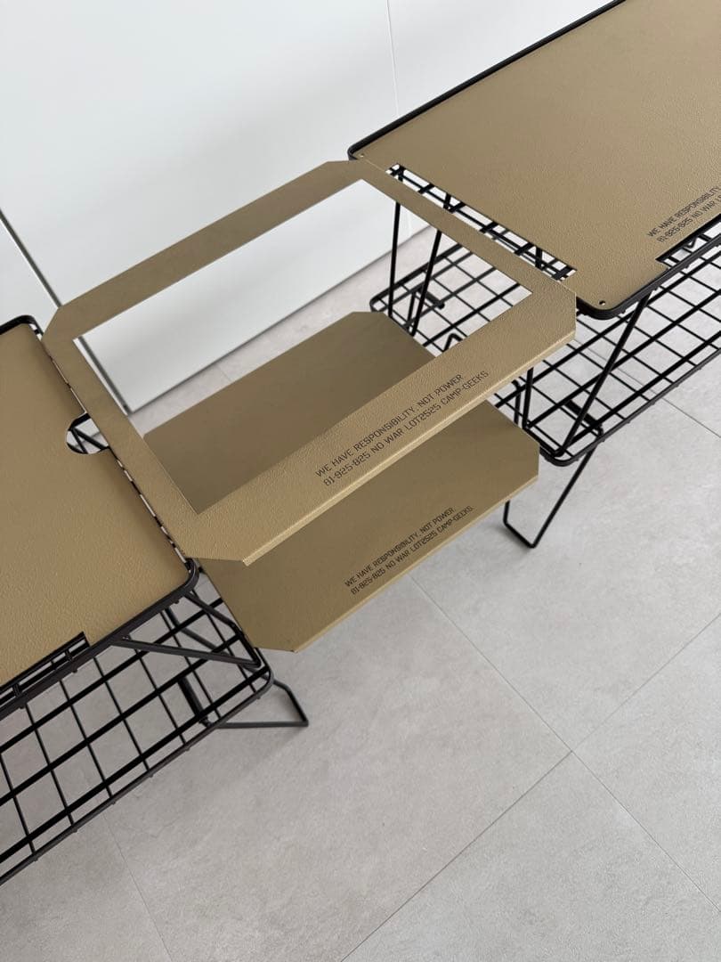 【値引き】CAMP GEEKS フィールドラック 9点セット(ケース付き)