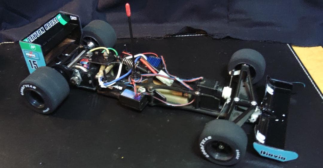 未走行：タミヤF104Wシャーシ・レイトンハウスCG901ボディ・オマケ付