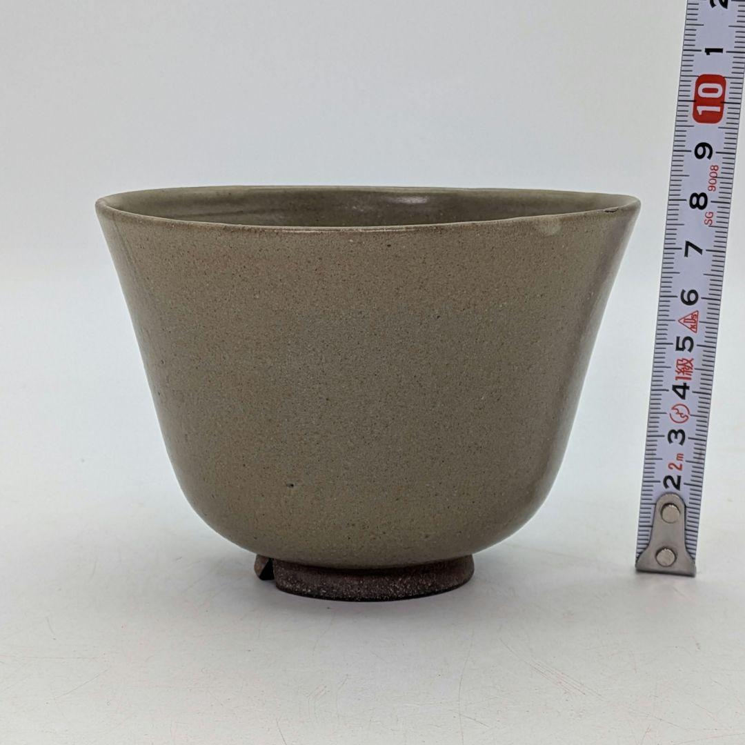 森香州？ 虫明焼 茶盌 抹茶碗 抹茶茶碗 茶道具 茶器 食器 在銘 鉄絵 切高台