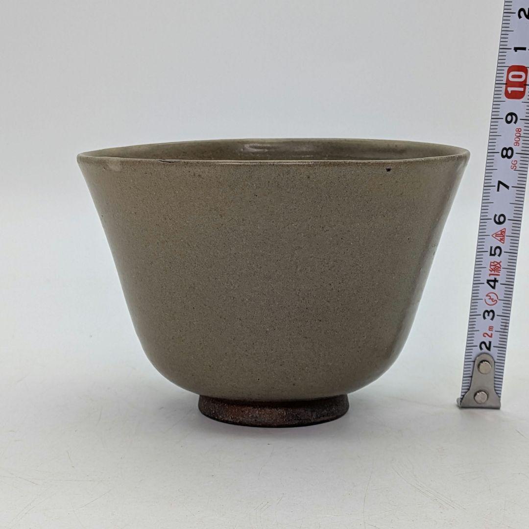 森香州？ 虫明焼 茶盌 抹茶碗 抹茶茶碗 茶道具 茶器 食器 在銘 鉄絵 切高台