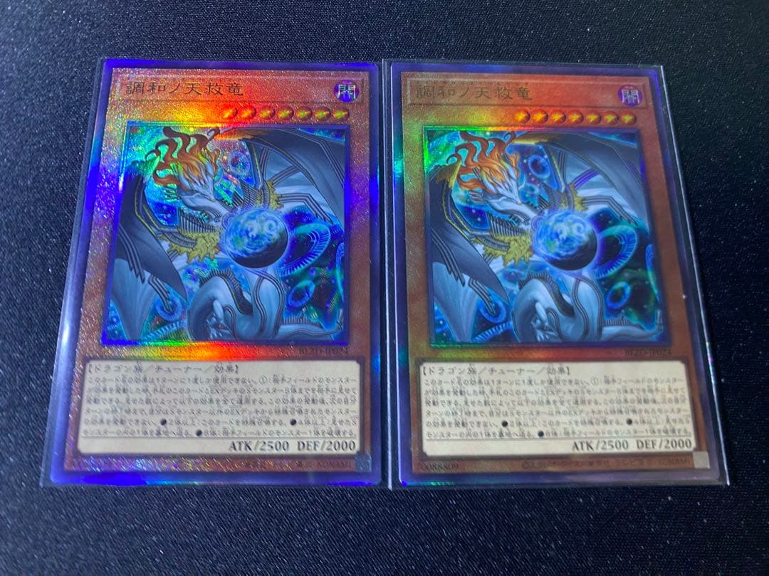 遊戯王 調和ノ天救竜 ハルモニア　レリーフ　2枚