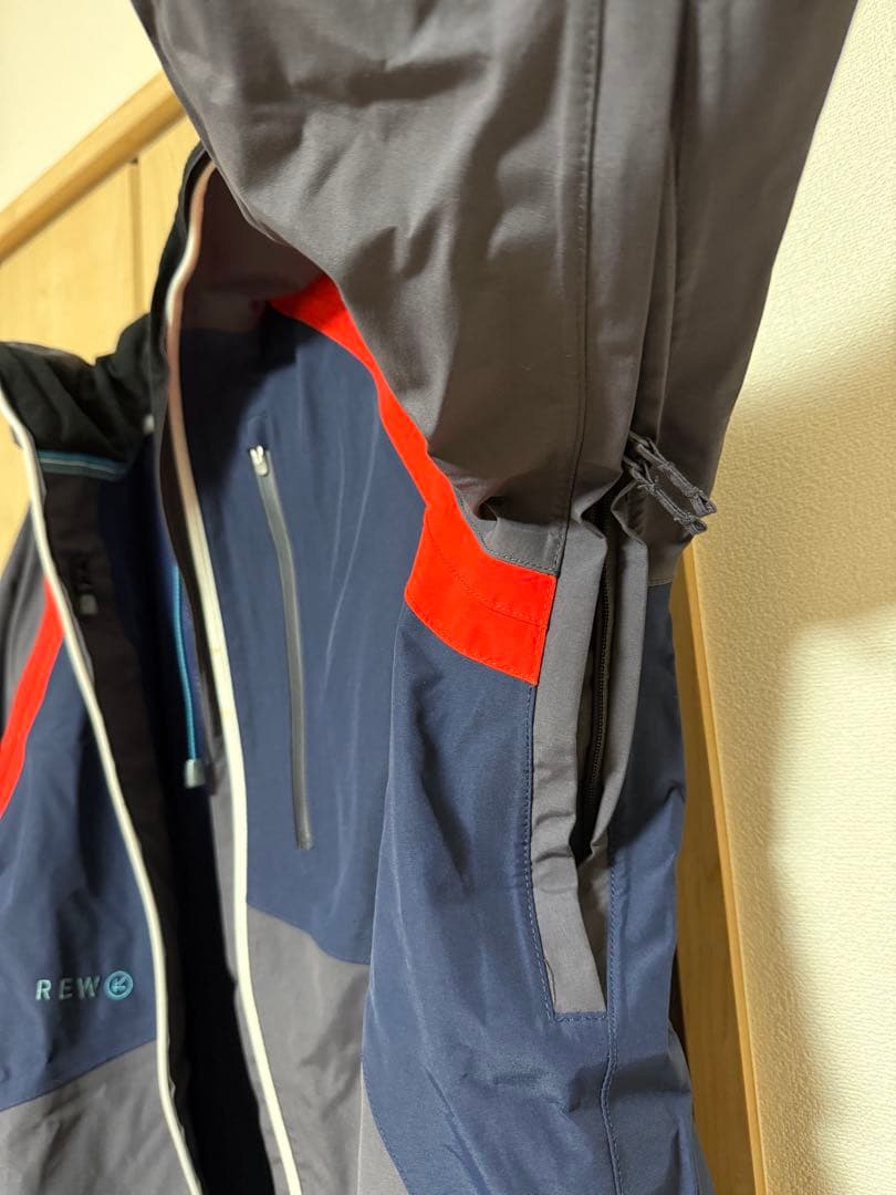 rew ウェア GORE-TEX スノーボードジャケット ネイビー/レッド
