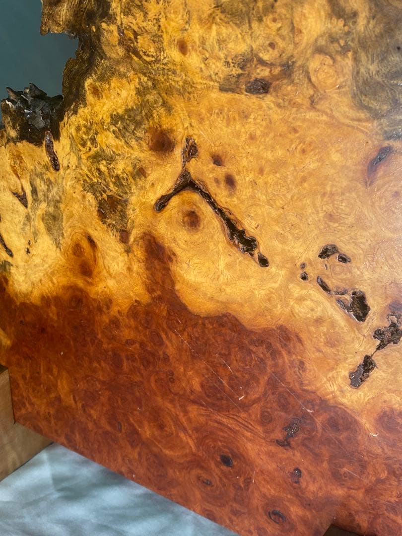 2519❣️ 花梨瘤 衝立 天然木 玉杢 花梨瘤杢