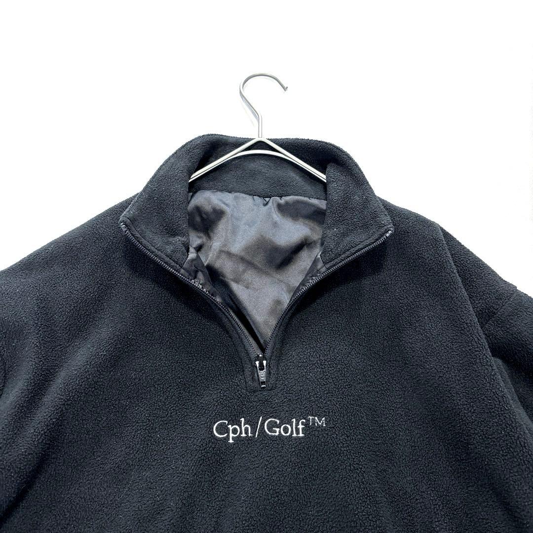 Cph/Golf キャプテンズヘルムゴルフ　ハーフジップ　フリース　黒　S