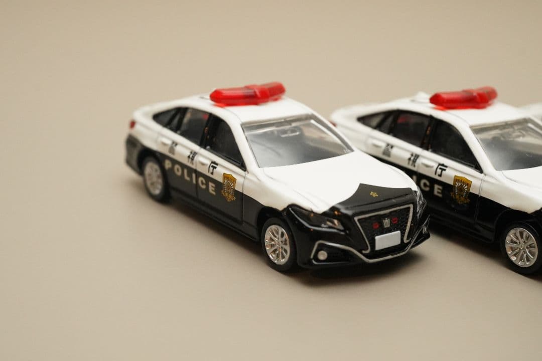 光る！LEDカスタム トミカ パトカー 6台セット