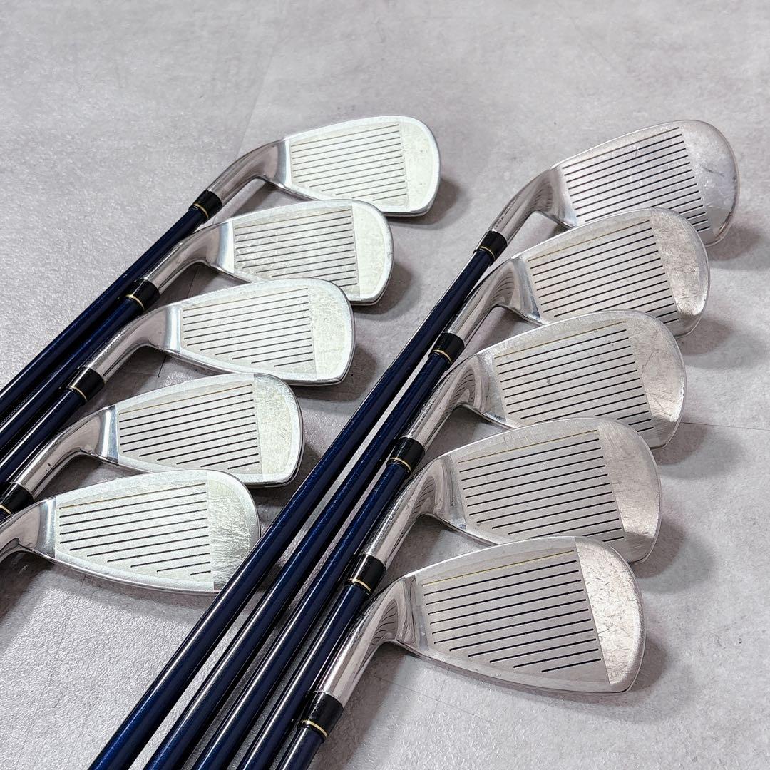 V961 ミズノ 他 ゴルフクラブ メンズ フルセット ルコック 黒 青 初心者