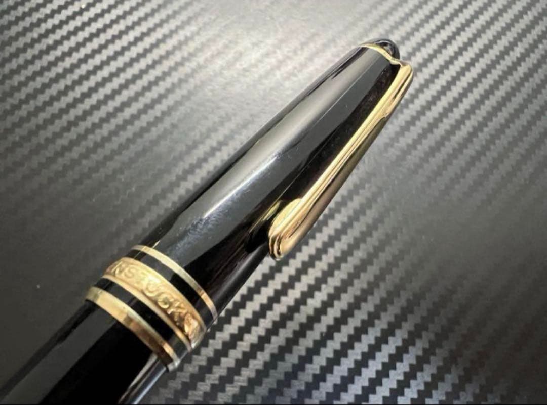 美品 モンブラン 万年筆 144 M ブラック 全金 14金ペン先