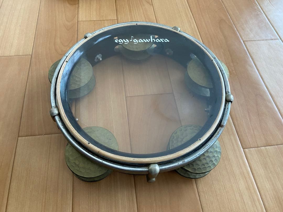 エジプシャン レク タンバリン アラブタンバリン　ケース付