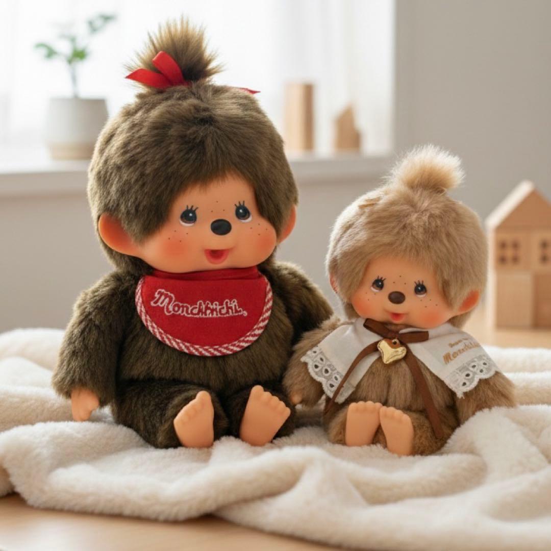 【美品】モンチッチ PMスタンダード Mスウィートブラウン S（女の子）セット