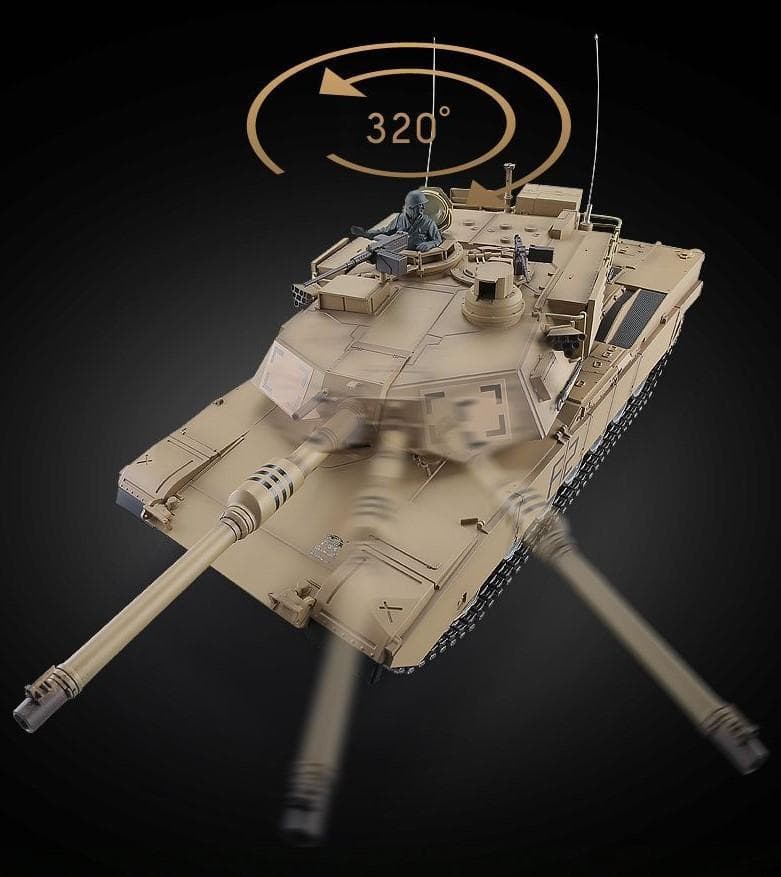 1/16戦車ラジコン　USエイブラムス　ヘンロン3918-1 ver.7.0