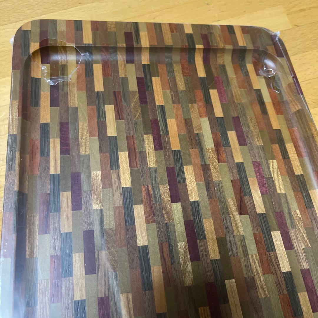 寄木細工 箱根細工 お盆 トレイ 大皿 角盆 無垢 天然木 工芸品