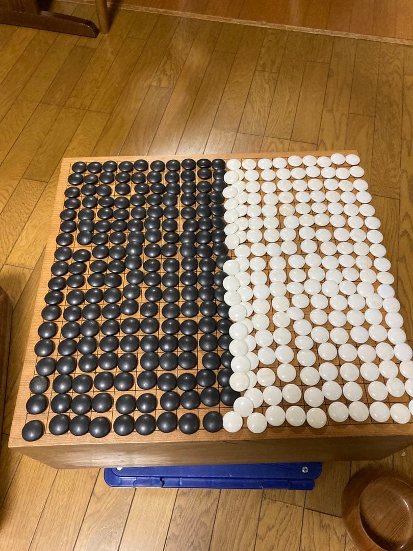 木製囲碁盤 セット　約45cm x 45cm