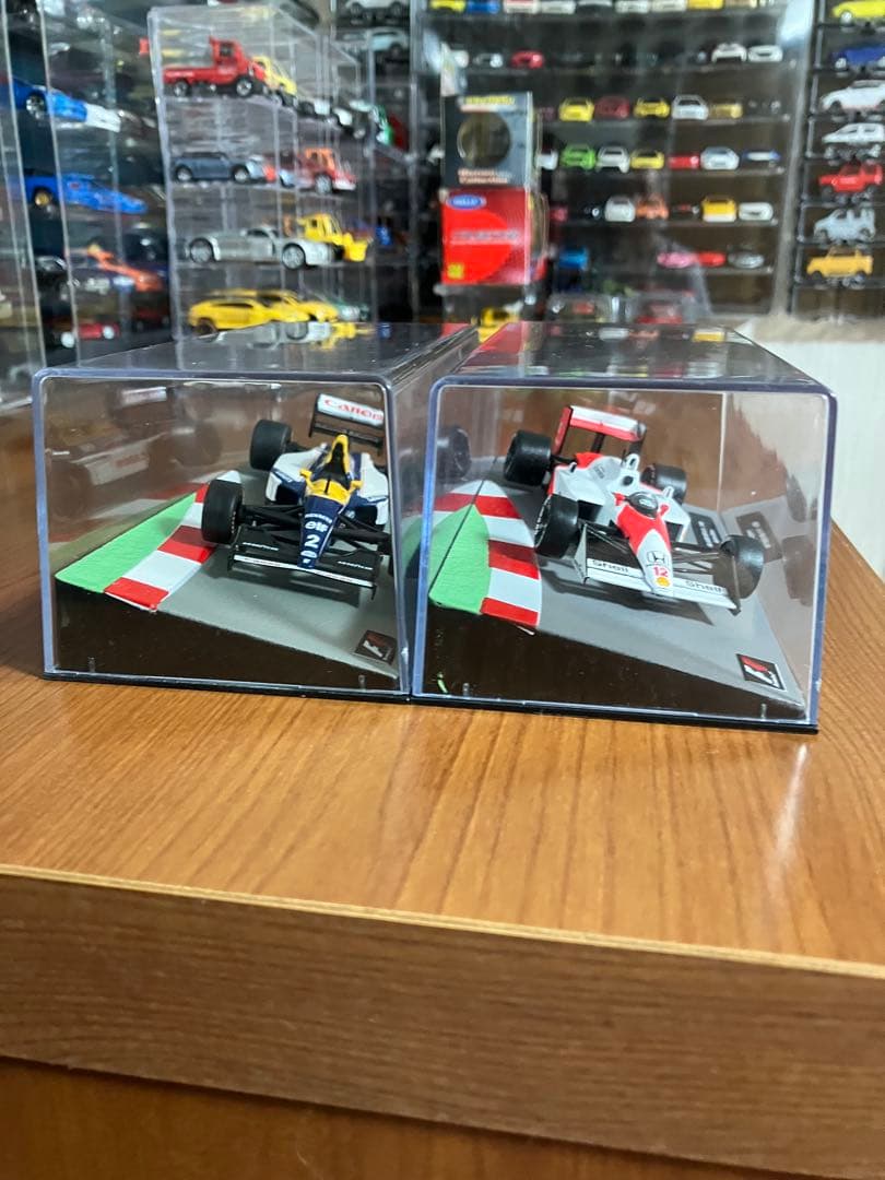 F1 2点セット　アイルトンセナ　アランプロスト 1/43 約10cm