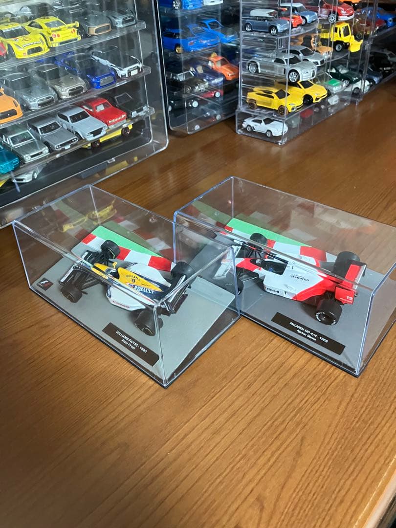 F1 2点セット　アイルトンセナ　アランプロスト 1/43 約10cm