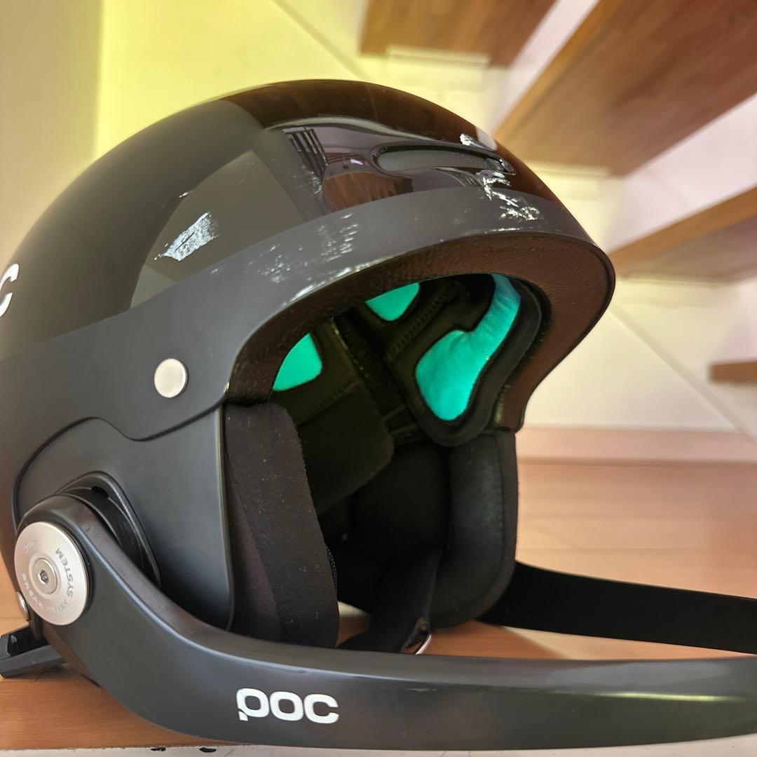 POC アルペンスキー　SL用ヘルメット 黒　51-54センチ(XS)