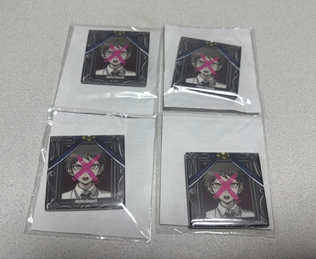 ダンガンロンパ　遺影スクエア缶バッジ　楽天コレクション　楽コレ　バッジ　日向創