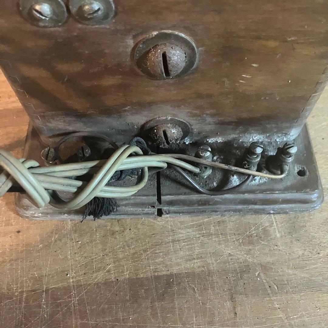 昭和レトロ デルビル電話機 手回し電話機 アンティーク ヴィンテージ ジャンク