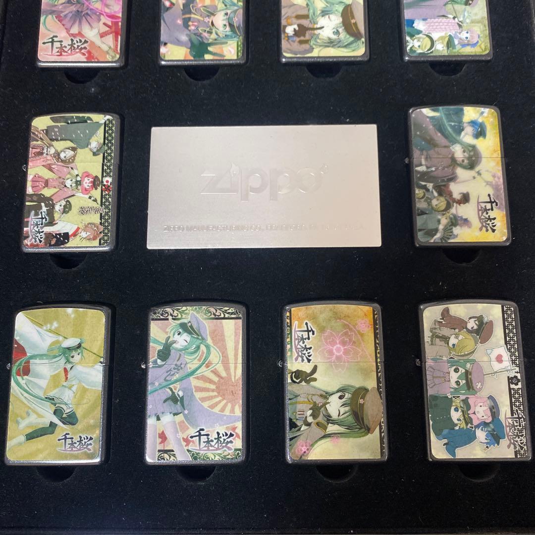 初音ミク　千本桜　オイルライター　ジッポ風　セット　K