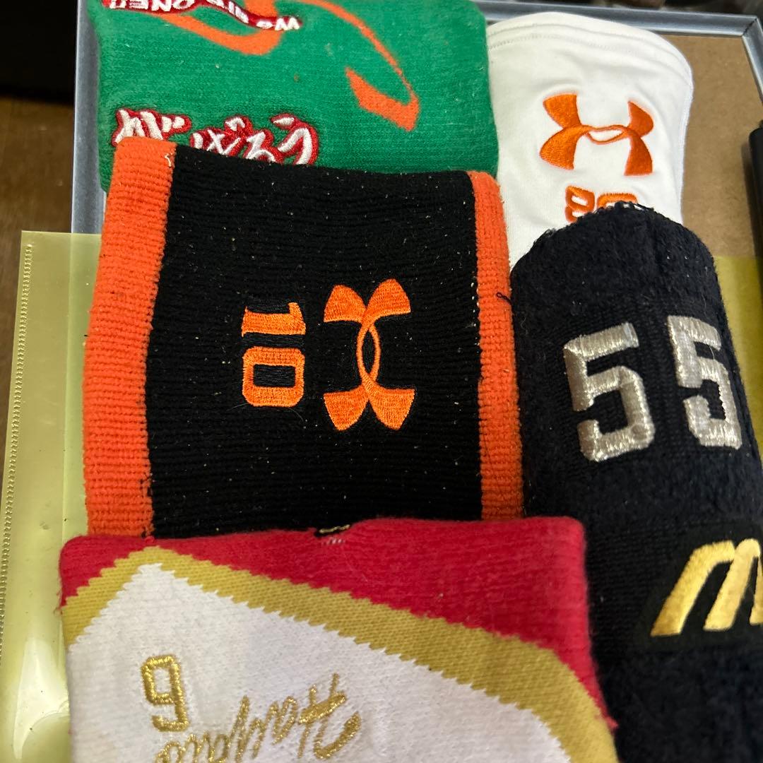 ジャイアンツ歴代4番バッター実使用リストバンド【超レア】セット