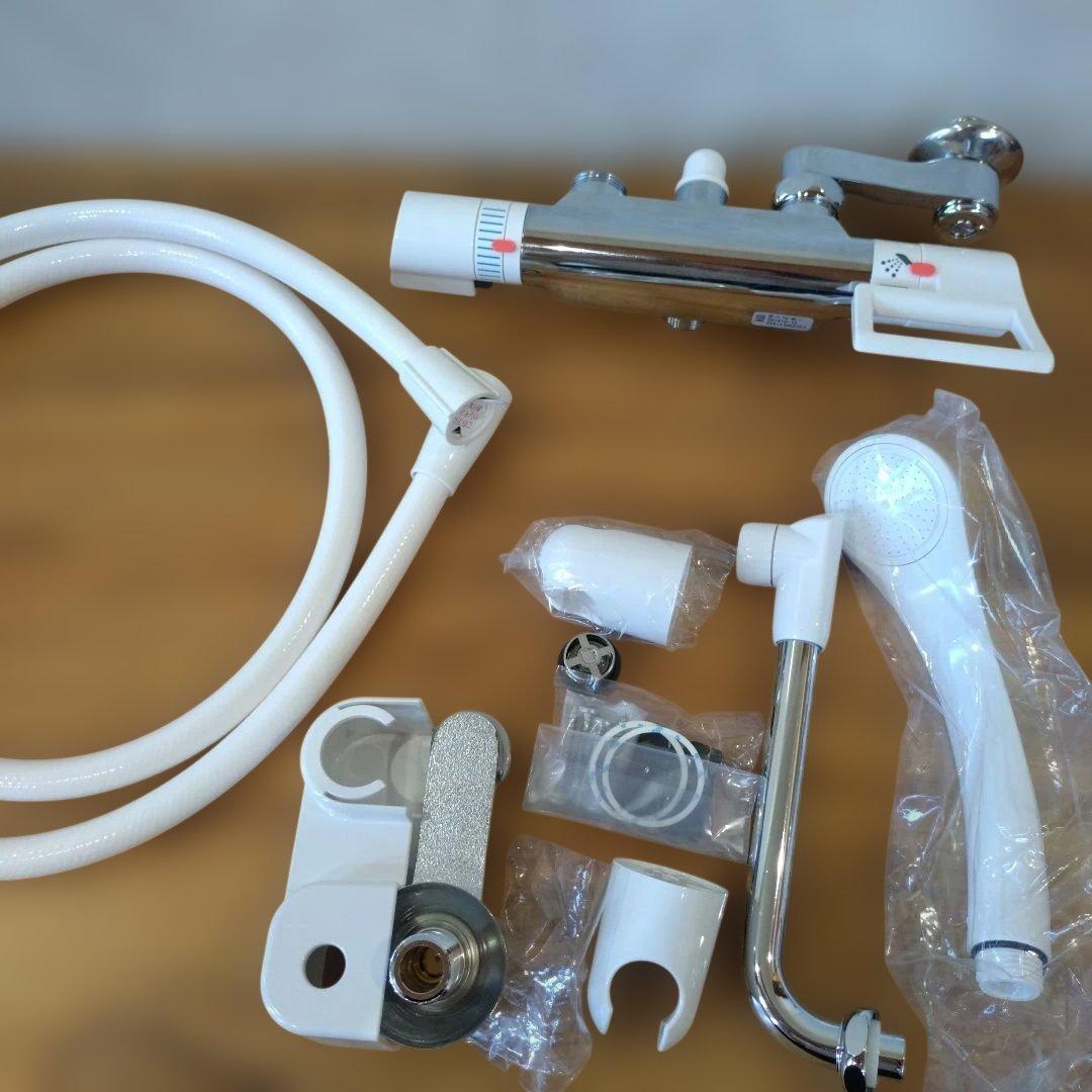 【未使用】SANEI　シャワー　混合栓　ホワイトシャワーヘッドセット