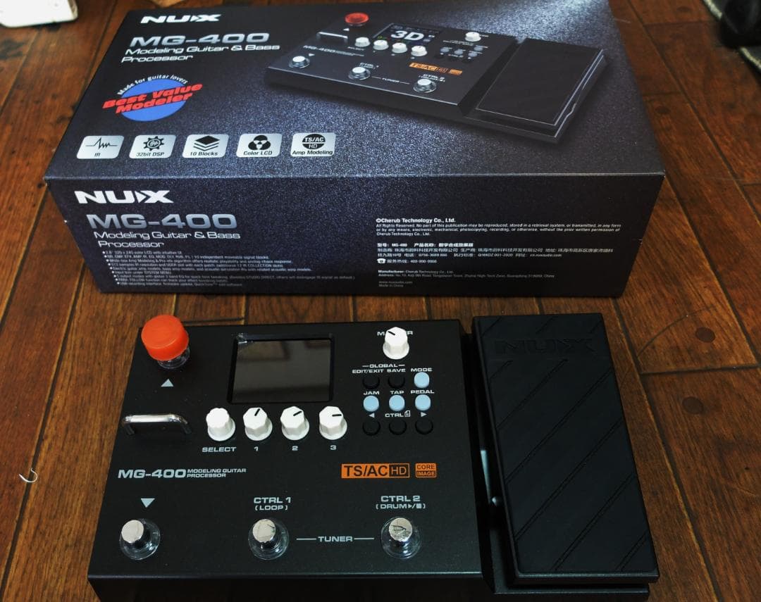 NUX MG-400 モデリングギター＆ベースエフェクター